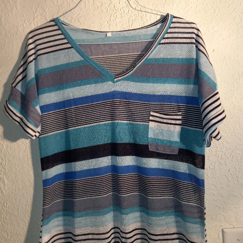 🐮 🐄 Color Block Plus Size T-Shirt - Picture 2 of 6